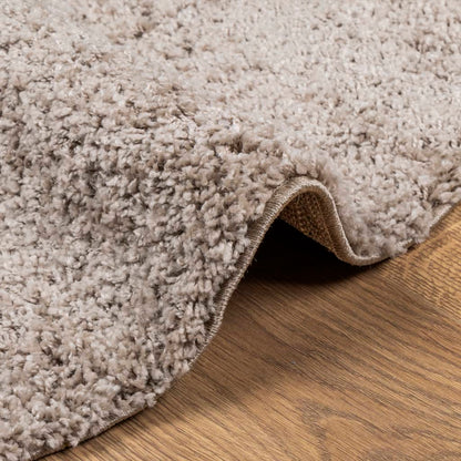 Tappeto Shaggy PAMPLONA a Pelo Lungo Moderno Beige Ø 280 cm