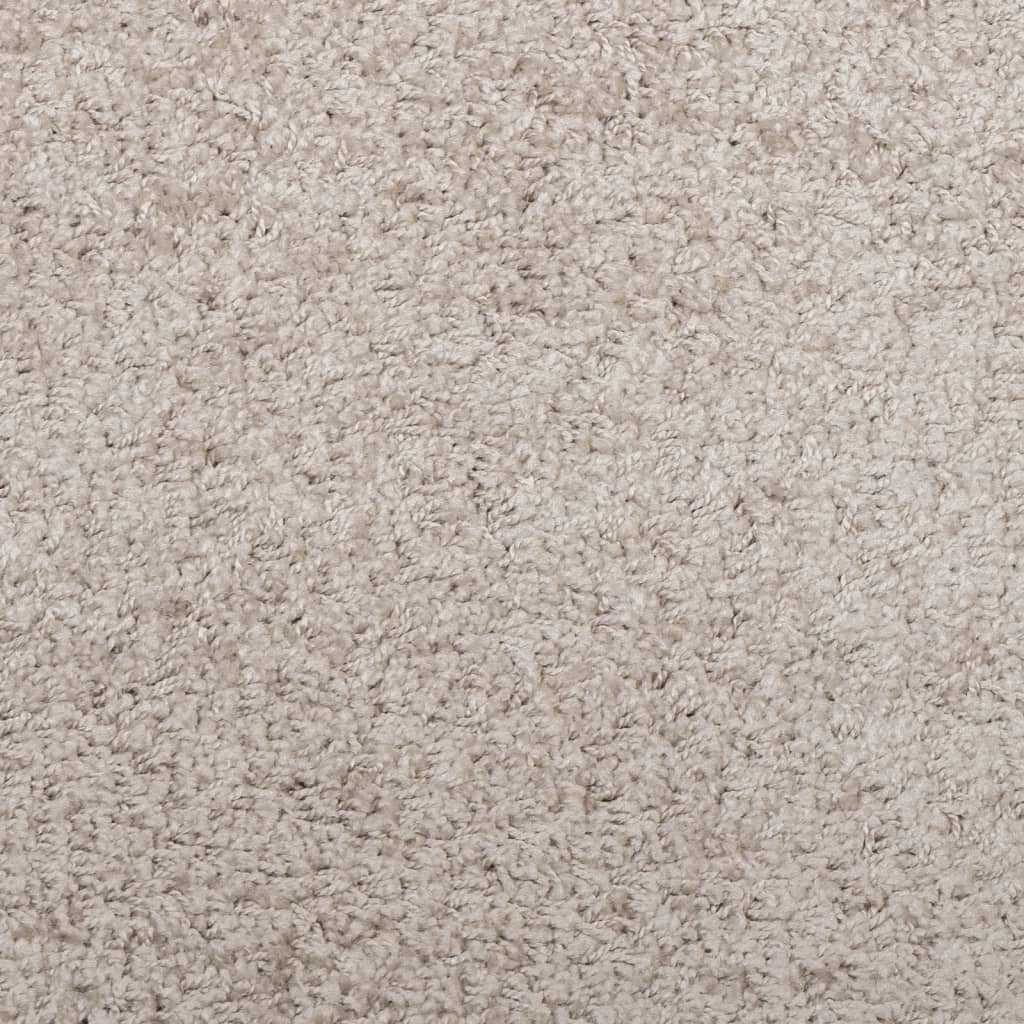 Tappeto Shaggy PAMPLONA a Pelo Lungo Moderno Beige Ø 280 cm