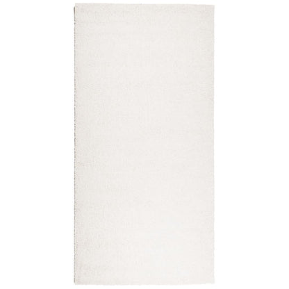 Tappeto Shaggy PAMPLONA a Pelo Lungo Moderno Crema 100x200 cm