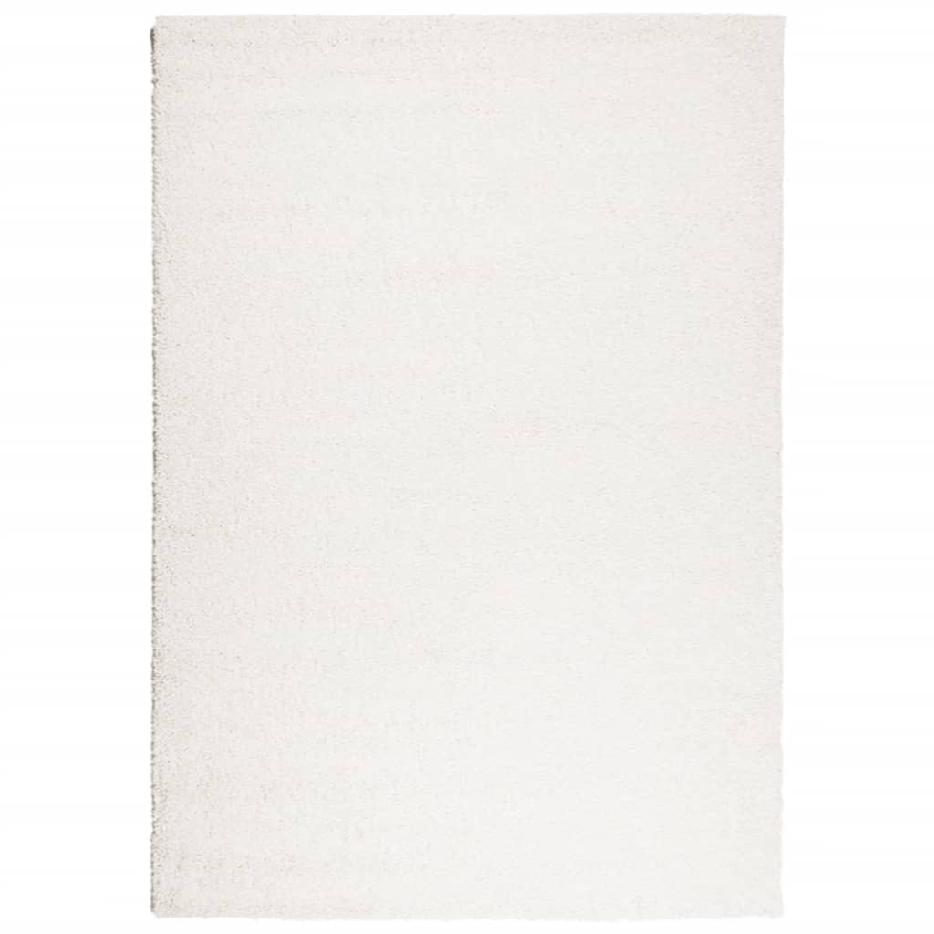Tappeto Shaggy PAMPLONA a Pelo Lungo Moderno Crema 120x170 cm | homemem39