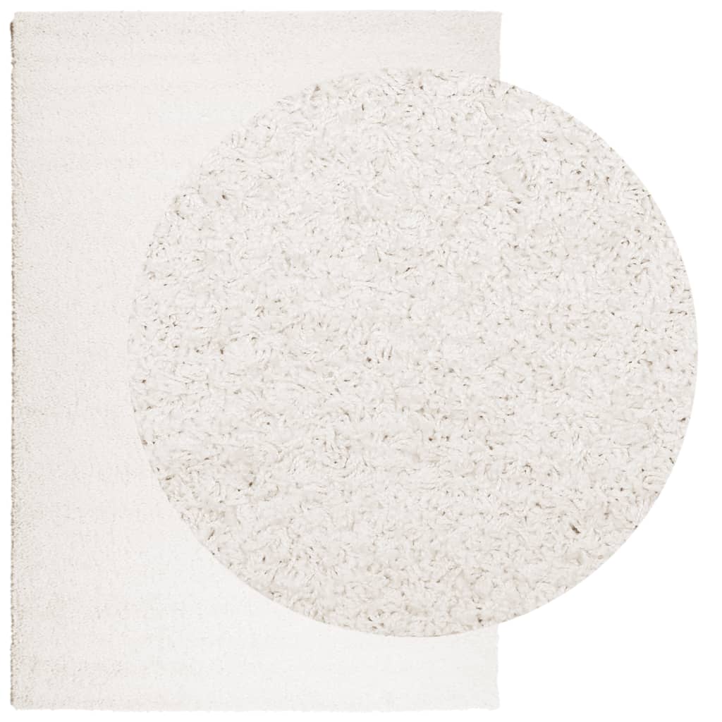 Tappeto Shaggy PAMPLONA a Pelo Lungo Moderno Crema 120x170 cm | homemem39