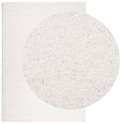 Tappeto Shaggy PAMPLONA a Pelo Lungo Moderno Crema 120x170 cm | homemem39