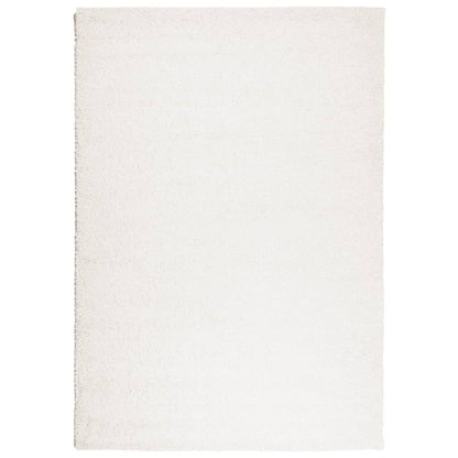 Tappeto Shaggy PAMPLONA a Pelo Lungo Moderno Crema 160x230 cm