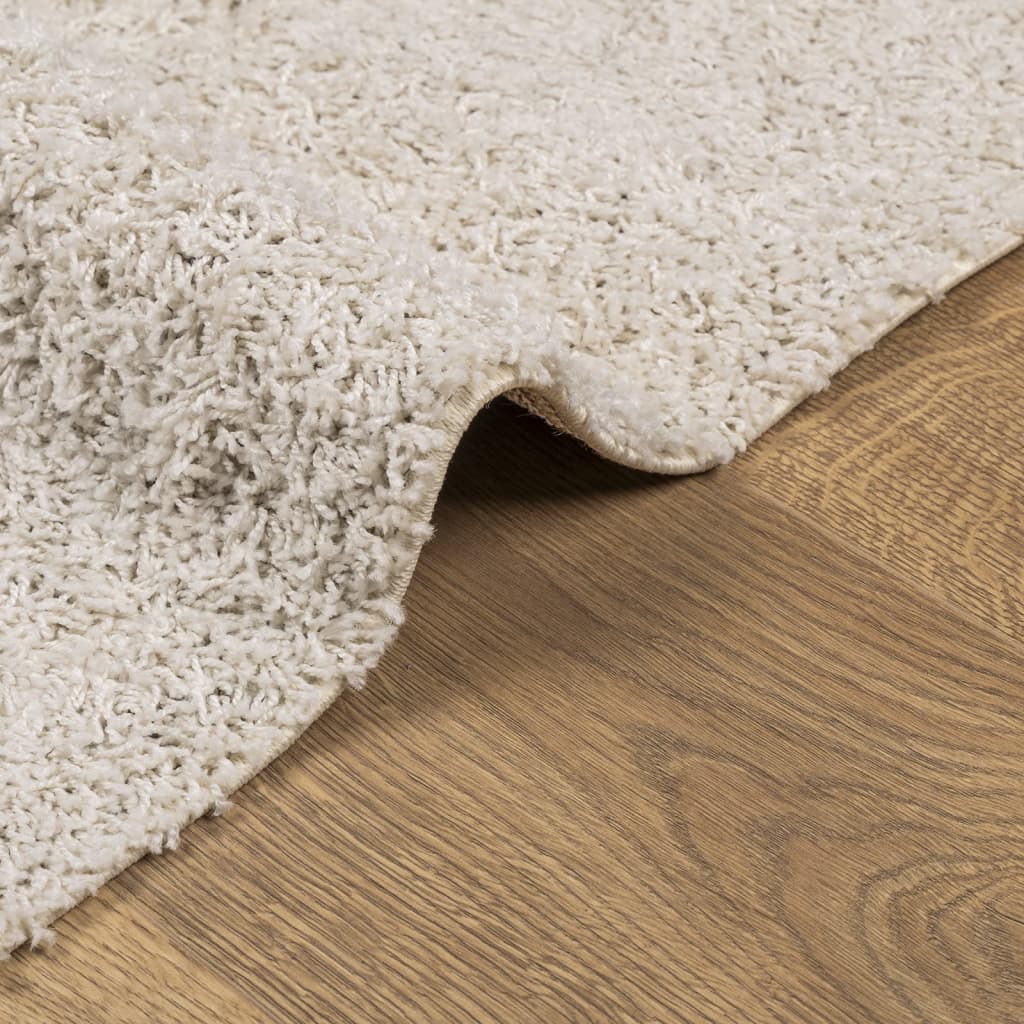 Tappeto Shaggy PAMPLONA a Pelo Lungo Moderno Crema 160x230 cm | homemem39