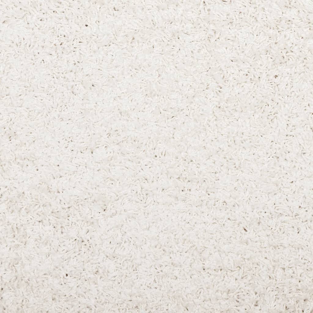 Tappeto Shaggy PAMPLONA a Pelo Lungo Moderno Crema Ø 200 cm | homemem39