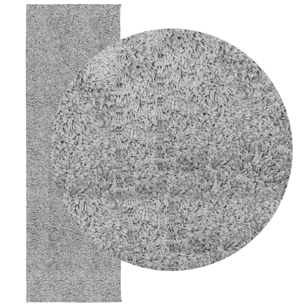 Tappeto Shaggy PAMPLONA a Pelo Lungo Moderno Grigio 80x250 cm - homemem39