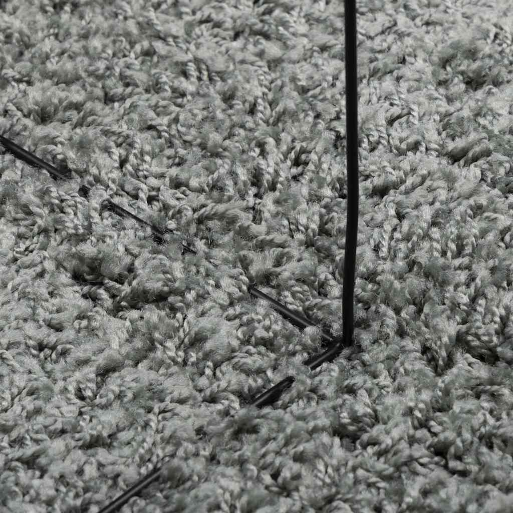 Tappeto Shaggy PAMPLONA a Pelo Lungo Moderno Verde 80x150 cm | homemem39