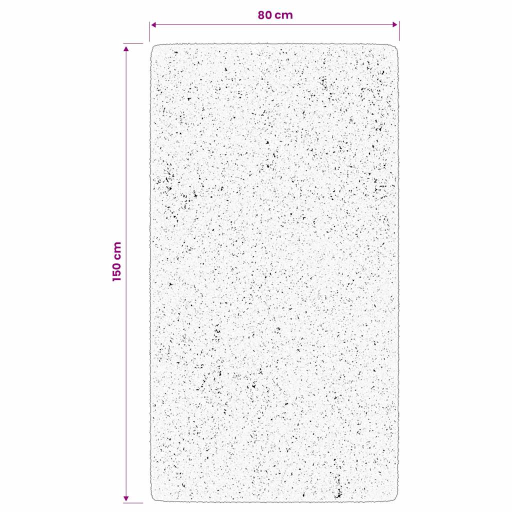 Tappeto Shaggy PAMPLONA a Pelo Lungo Moderno Verde 80x150 cm | homemem39