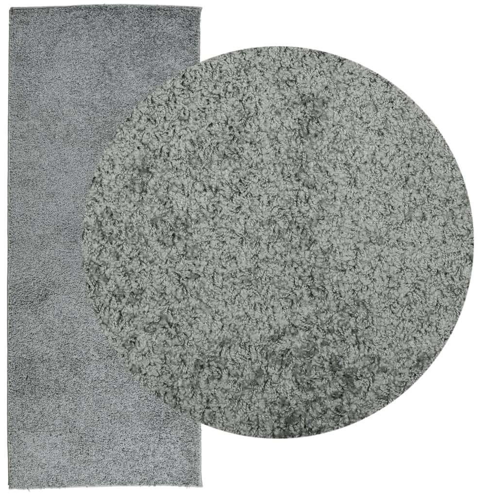 Tappeto Shaggy PAMPLONA a Pelo Lungo Moderno Verde 80x200 cm | homemem39