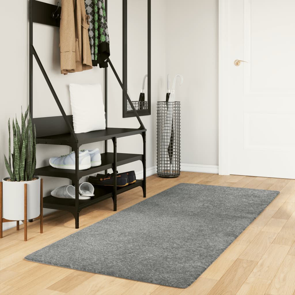 Tappeto Shaggy PAMPLONA a Pelo Lungo Moderno Verde 80x200 cm | homemem39