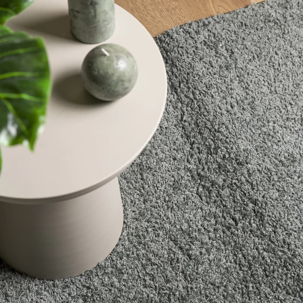 Tappeto Shaggy PAMPLONA a Pelo Lungo Moderno Verde 140x200 cm | homemem39