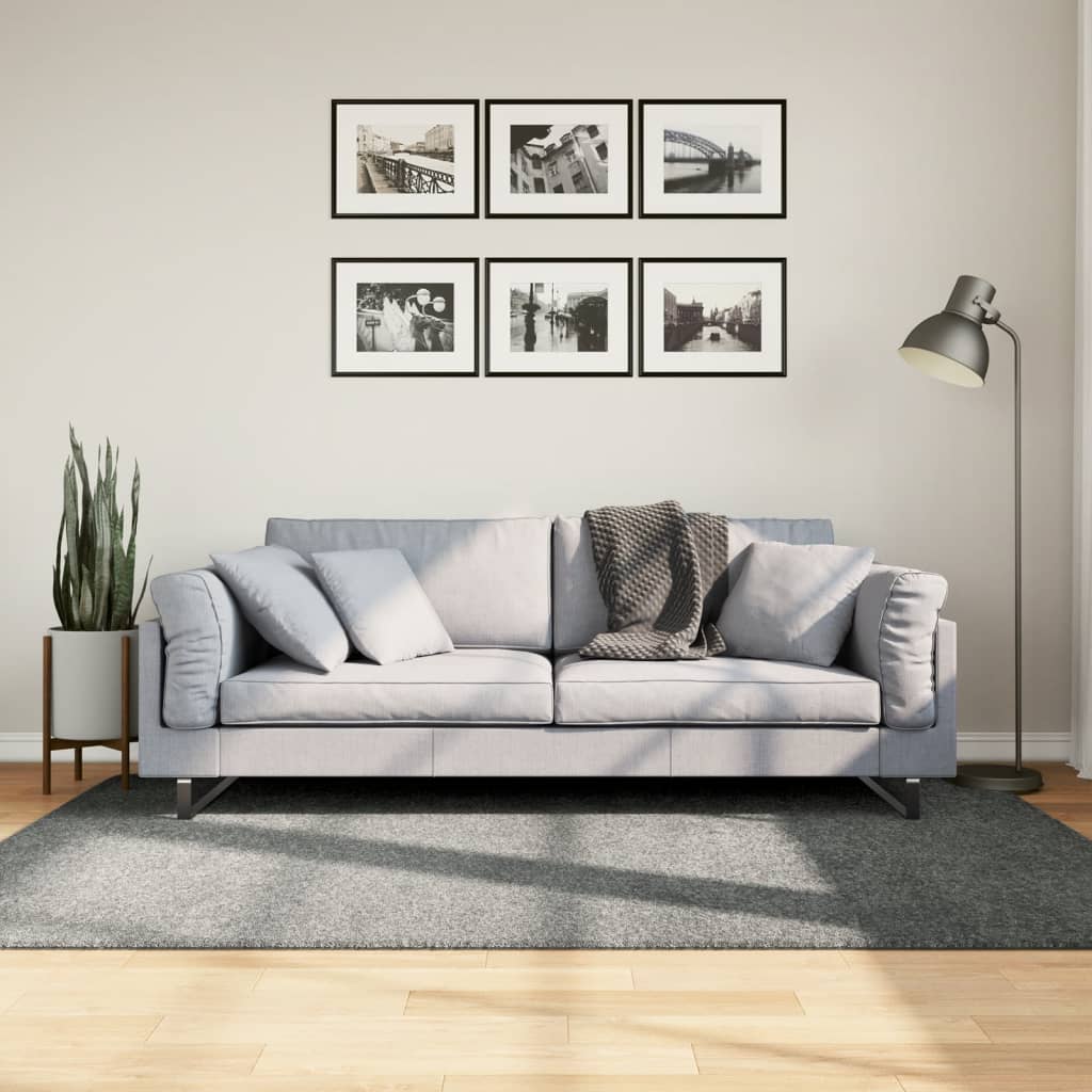 Tappeto Shaggy PAMPLONA a Pelo Lungo Moderno Verde 140x200 cm | homemem39