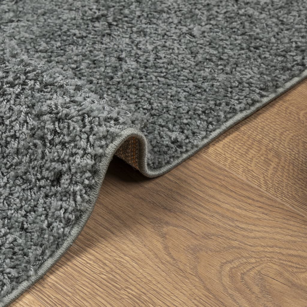 Tappeto Shaggy PAMPLONA a Pelo Lungo Moderno Verde 160x160 cm | homemem39
