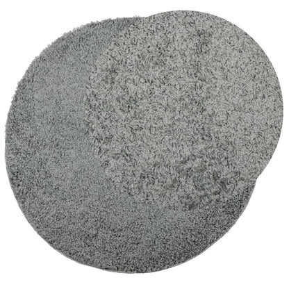 Tappeto Shaggy PAMPLONA a Pelo Lungo Moderno Verde Ø 160 cm