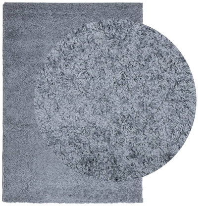 Tappeto Shaggy PAMPLONA a Pelo Lungo Moderno Blu 140x200 cm | homemem39