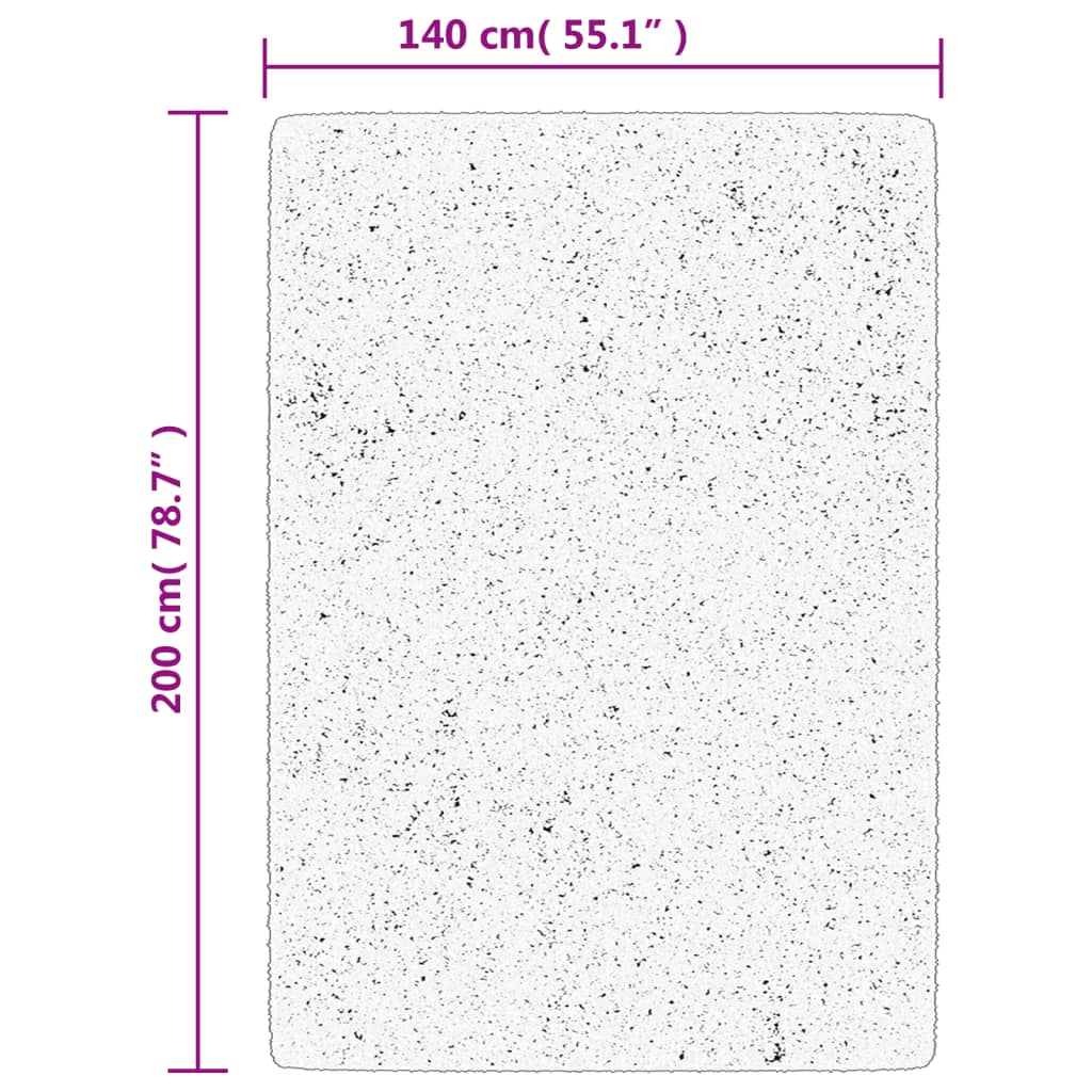 Tappeto Shaggy PAMPLONA a Pelo Lungo Moderno Blu 140x200 cm | homemem39