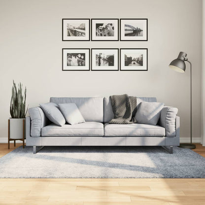 Tappeto Shaggy PAMPLONA a Pelo Lungo Moderno Blu 140x200 cm | homemem39