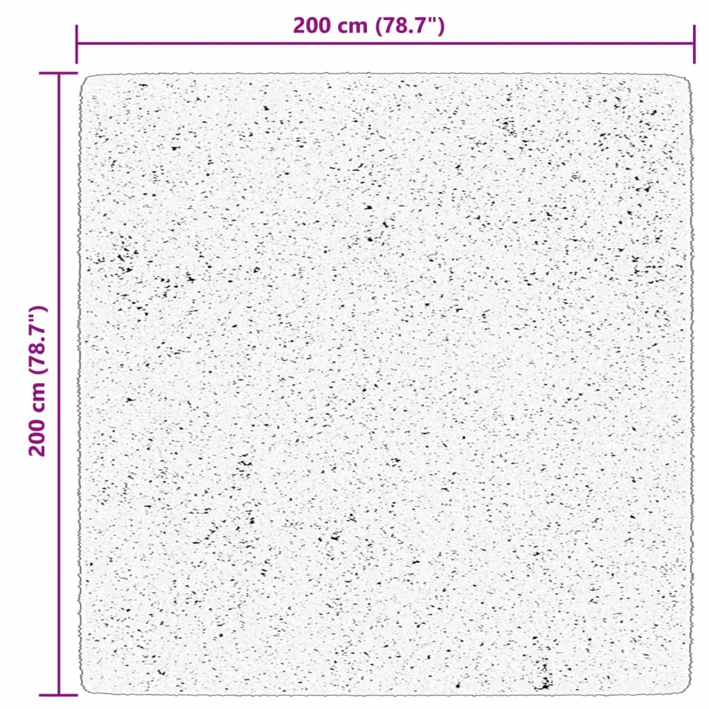 Tappeto Shaggy PAMPLONA a Pelo Lungo Moderno Blu 200x200 cm - homemem39