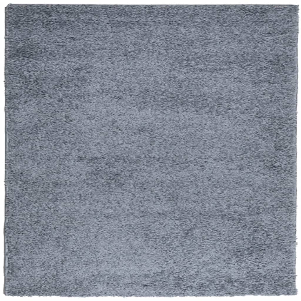 Tappeto Shaggy PAMPLONA a Pelo Lungo Moderno Blu 240x240 cm - homemem39