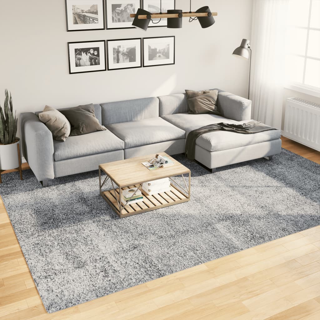 Tappeto Shaggy PAMPLONA a Pelo Lungo Moderno Blu 240x340 cm | homemem39