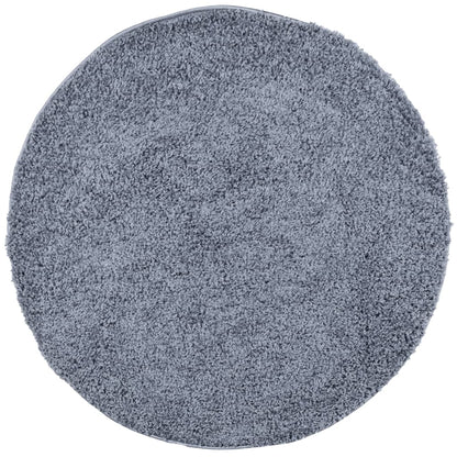 Tappeto Shaggy PAMPLONA a Pelo Lungo Moderno Blu Ø 280 cm | homemem39