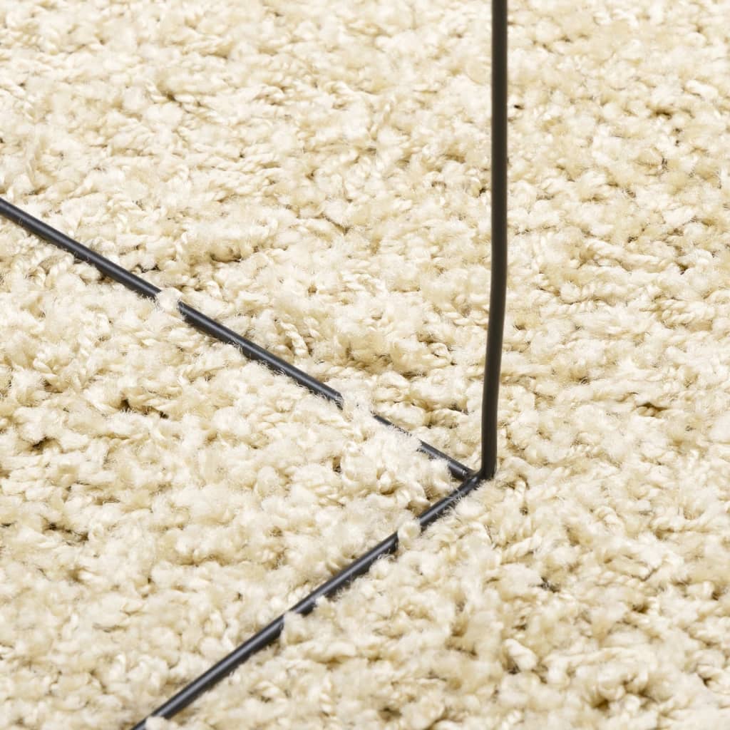 Tappeto Shaggy PAMPLONA a Pelo Lungo Moderno Oro 60x110 cm | homemem39