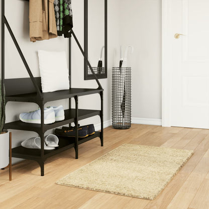Tappeto Shaggy PAMPLONA a Pelo Lungo Moderno Oro 60x110 cm | homemem39