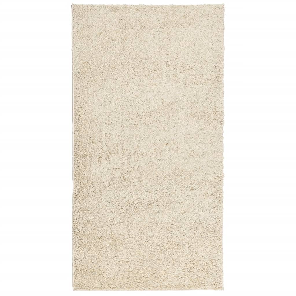 Tappeto Shaggy PAMPLONA a Pelo Lungo Moderno Oro 80x150 cm