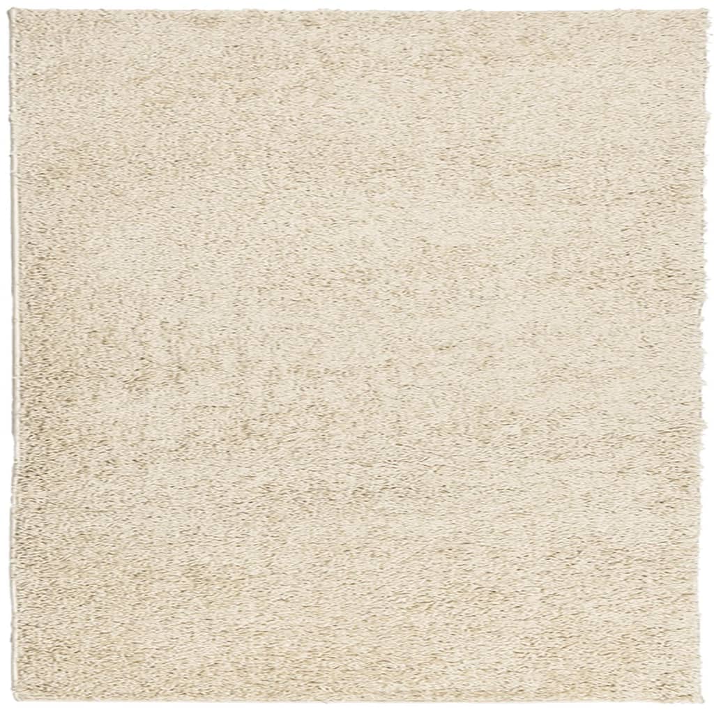 Tappeto Shaggy PAMPLONA a Pelo Lungo Moderno Oro 160x160 cm - homemem39