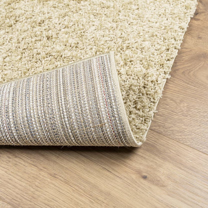 Tappeto Shaggy PAMPLONA a Pelo Lungo Moderno Oro 160x160 cm | homemem39
