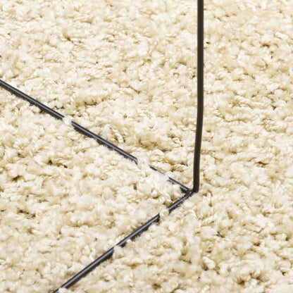 Tappeto Shaggy PAMPLONA a Pelo Lungo Moderno Oro 160x160 cm | homemem39