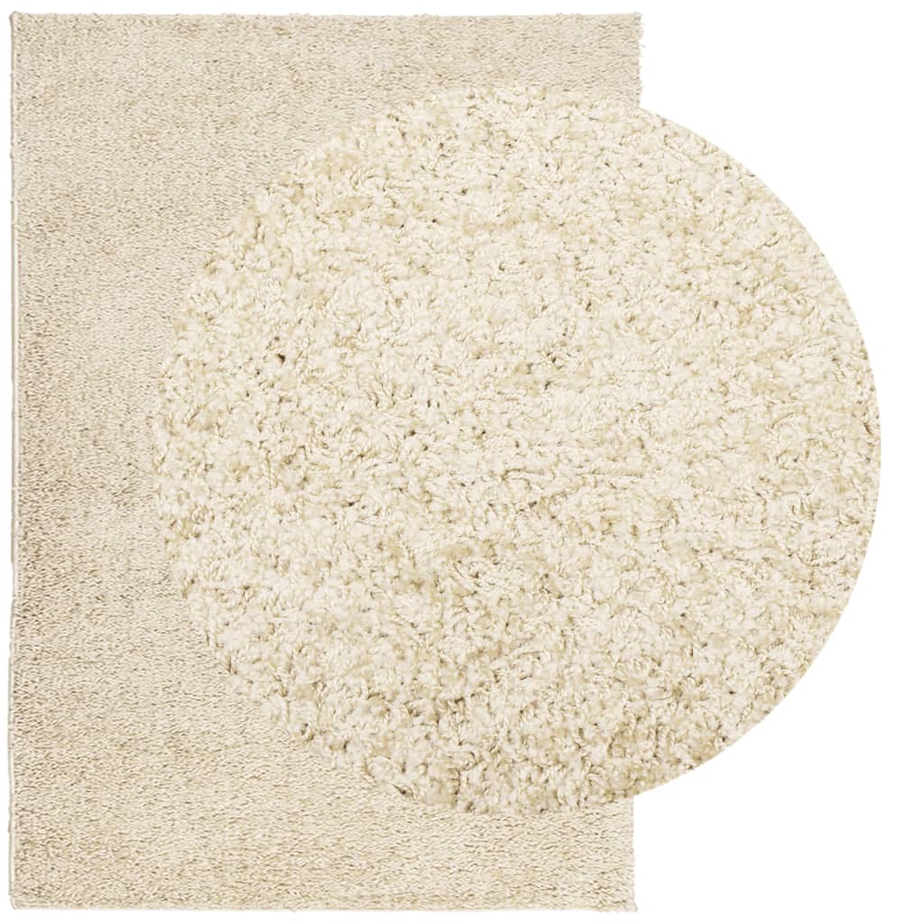 Tappeto Shaggy PAMPLONA a Pelo Lungo Moderno Oro 160x230 cm | homemem39