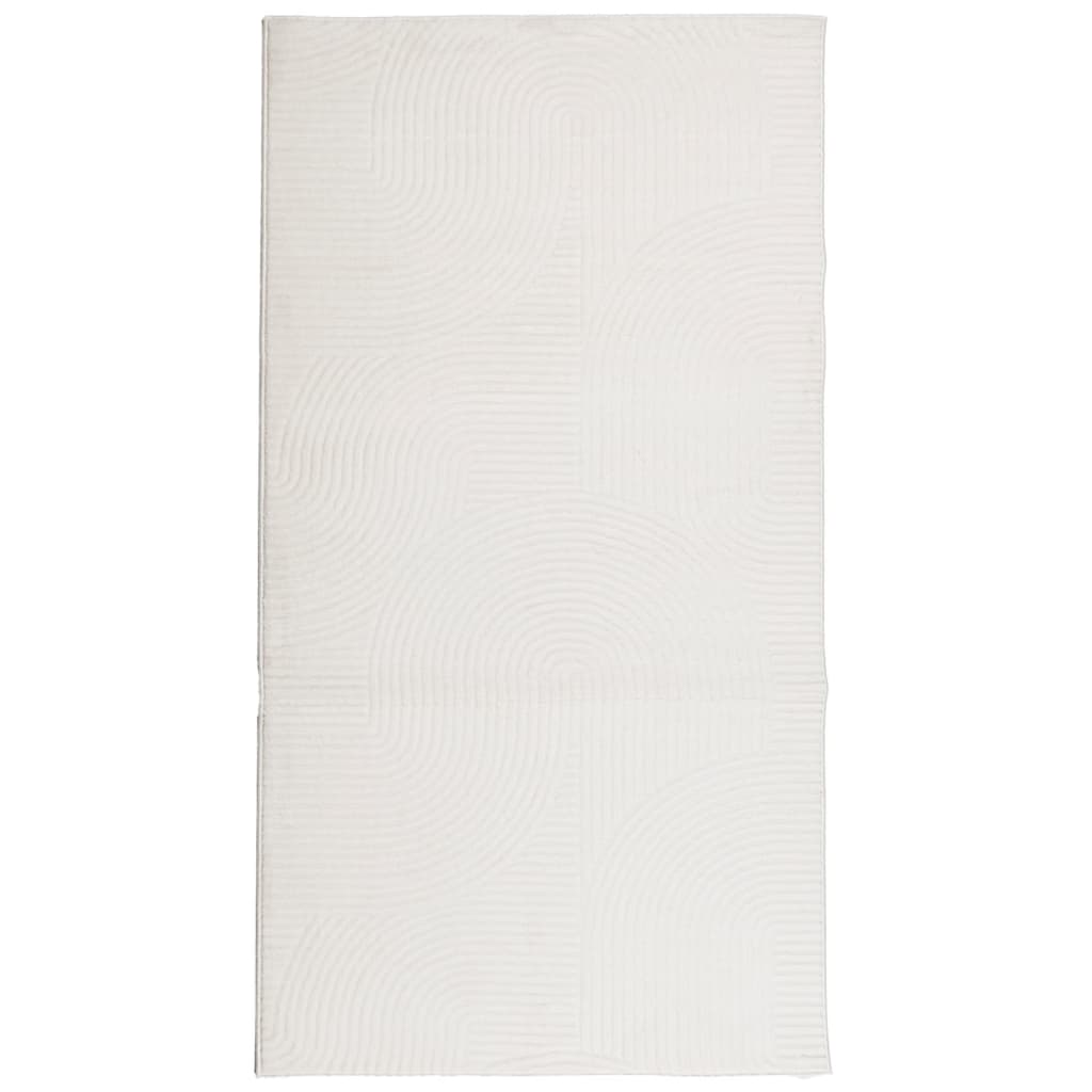 Tappeto IZA a Pelo Corto Aspetto Scandinavo Crema 80x150 cm - homemem39