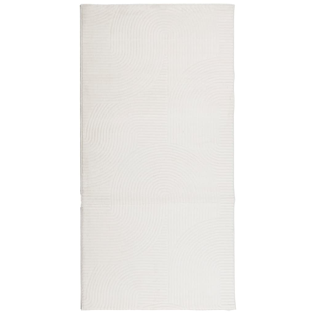Tappeto IZA a Pelo Corto Aspetto Scandinavo Crema 100x200 cm - homemem39
