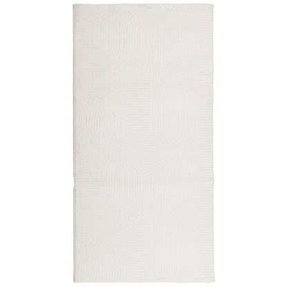 Tappeto IZA a Pelo Corto Aspetto Scandinavo Crema 100x200 cm - homemem39
