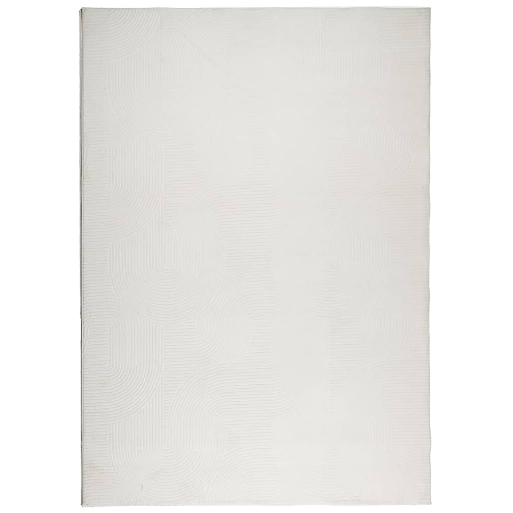 Tappeto IZA a Pelo Corto Aspetto Scandinavo Crema 120x170 cm | homemem39