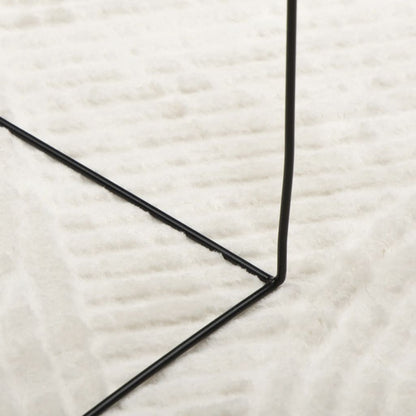 Tappeto IZA a Pelo Corto Aspetto Scandinavo Crema 120x170 cm | homemem39