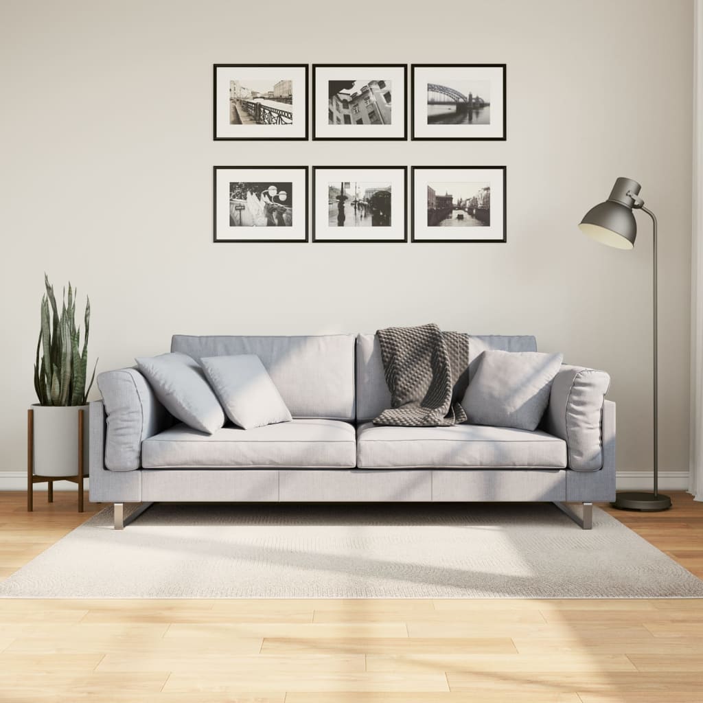 Tappeto IZA a Pelo Corto Aspetto Scandinavo Crema 120x170 cm | homemem39
