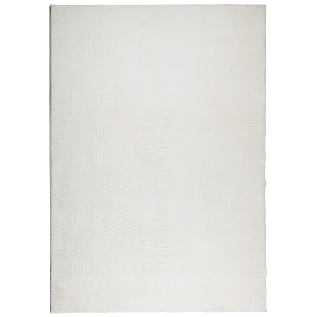 Tappeto IZA a Pelo Corto Aspetto Scandinavo Crema 140x200 cm | homemem39