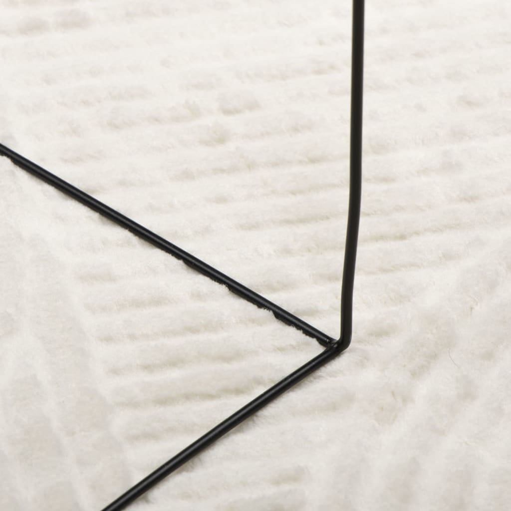 Tappeto IZA a Pelo Corto Aspetto Scandinavo Crema 140x200 cm | homemem39