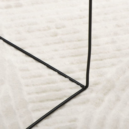 Tappeto IZA a Pelo Corto Aspetto Scandinavo Crema 140x200 cm | homemem39