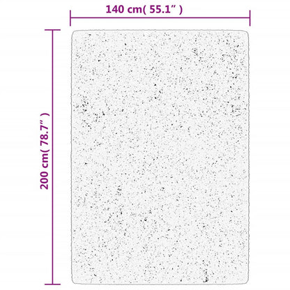 Tappeto IZA a Pelo Corto Aspetto Scandinavo Crema 140x200 cm | homemem39