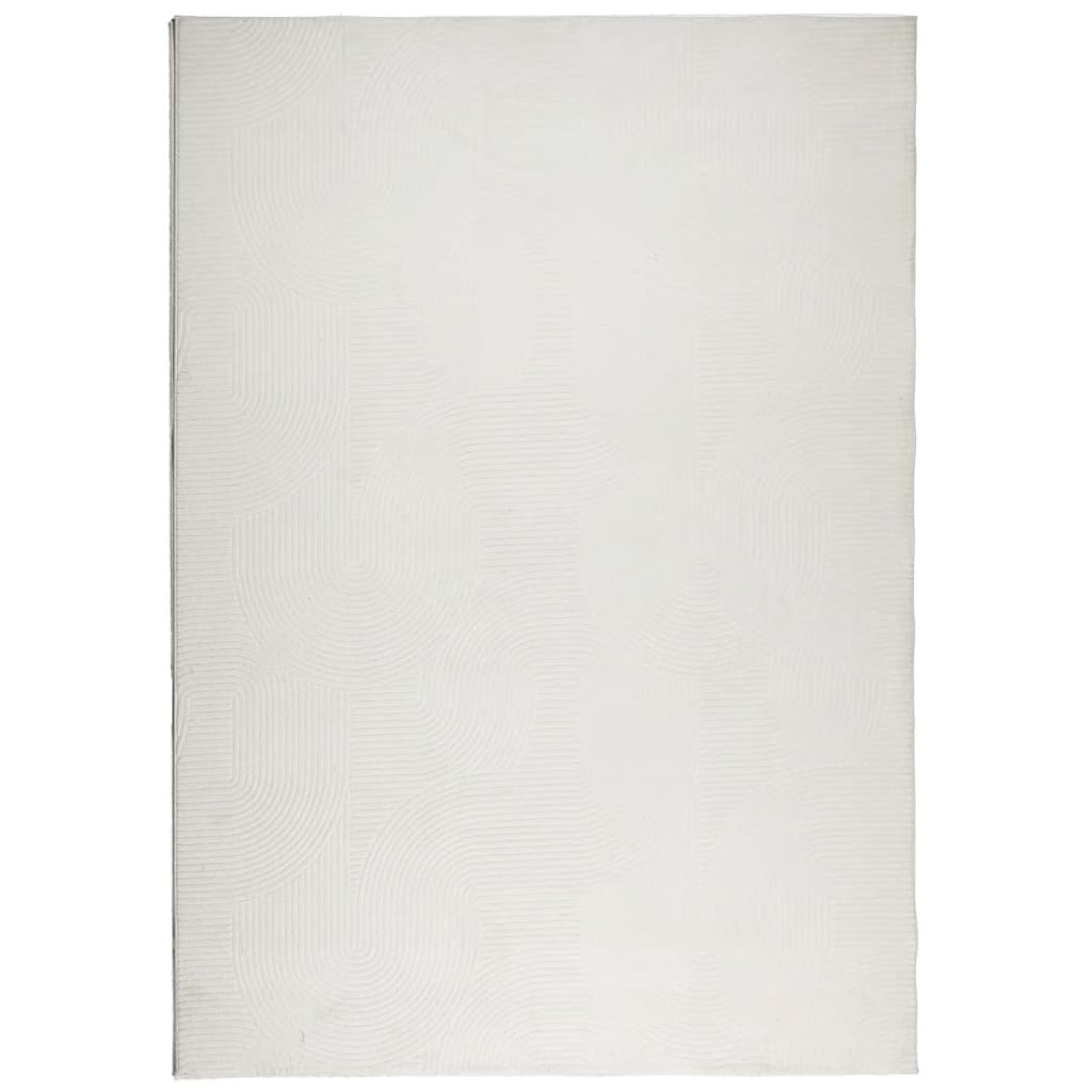 Tappeto IZA a Pelo Corto Aspetto Scandinavo Crema 160x230 cm - homemem39