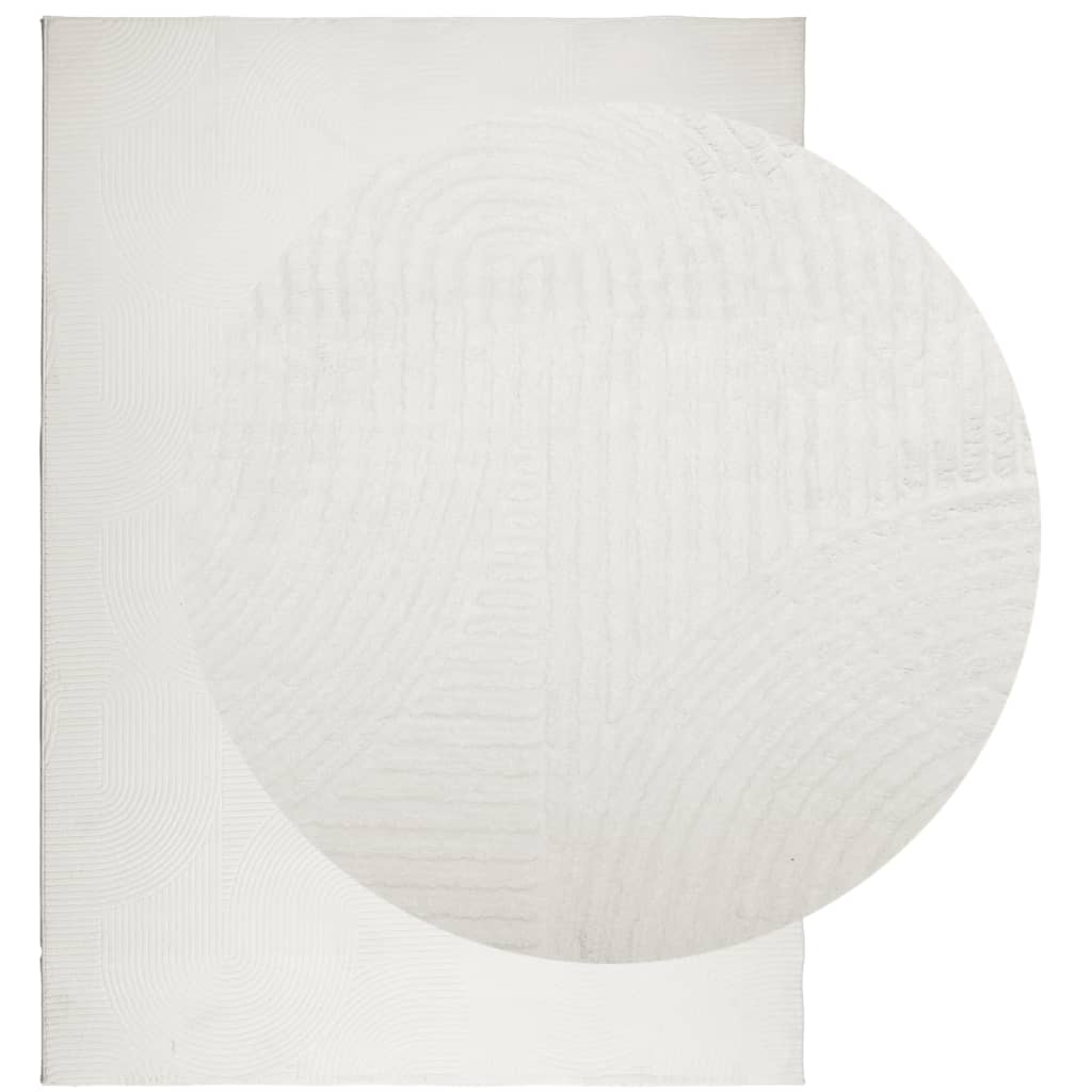 Tappeto IZA a Pelo Corto Aspetto Scandinavo Crema 200x280 cm
