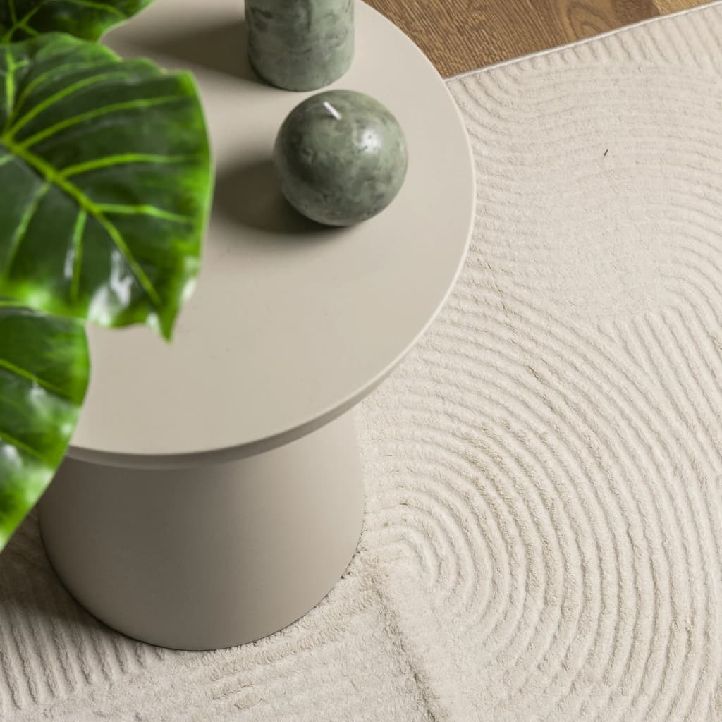 Tappeto IZA a Pelo Corto Aspetto Scandinavo Crema 200x280 cm