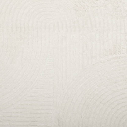 Tappeto IZA a Pelo Corto con Aspetto Scandinavo Crema Ø 80 cm