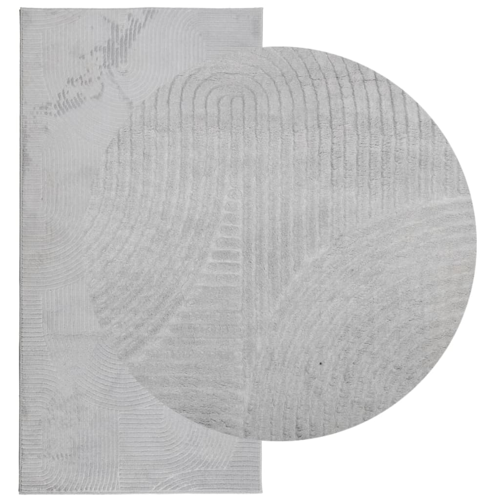 Tappeto IZA a Pelo Corto Aspetto Scandinavo Grigio 100x200 cm | homemem39