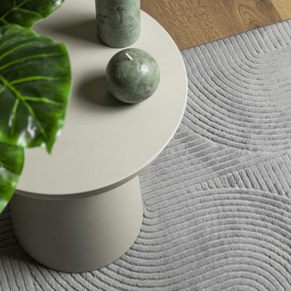 Tappeto IZA a Pelo Corto Aspetto Scandinavo Grigio 100x200 cm | homemem39