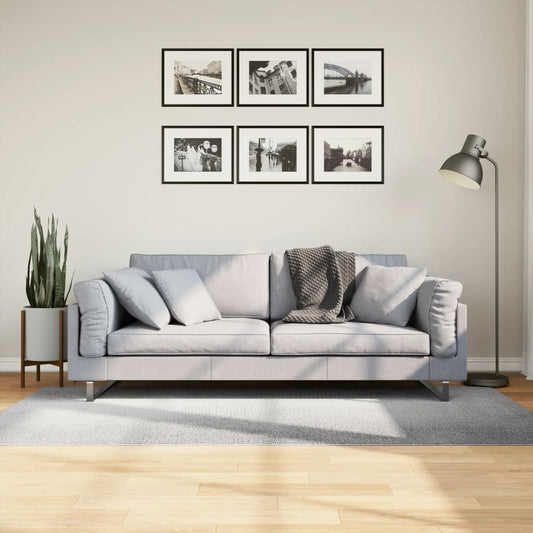 Tappeto IZA a Pelo Corto Aspetto Scandinavo Grigio 100x200 cm | homemem39