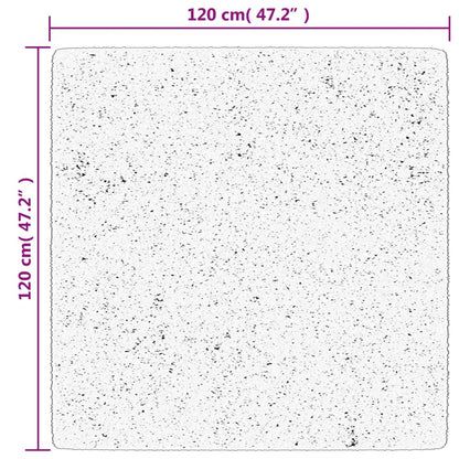 Tappeto OVIEDO a Pelo Corto Antracite 120x120 cm